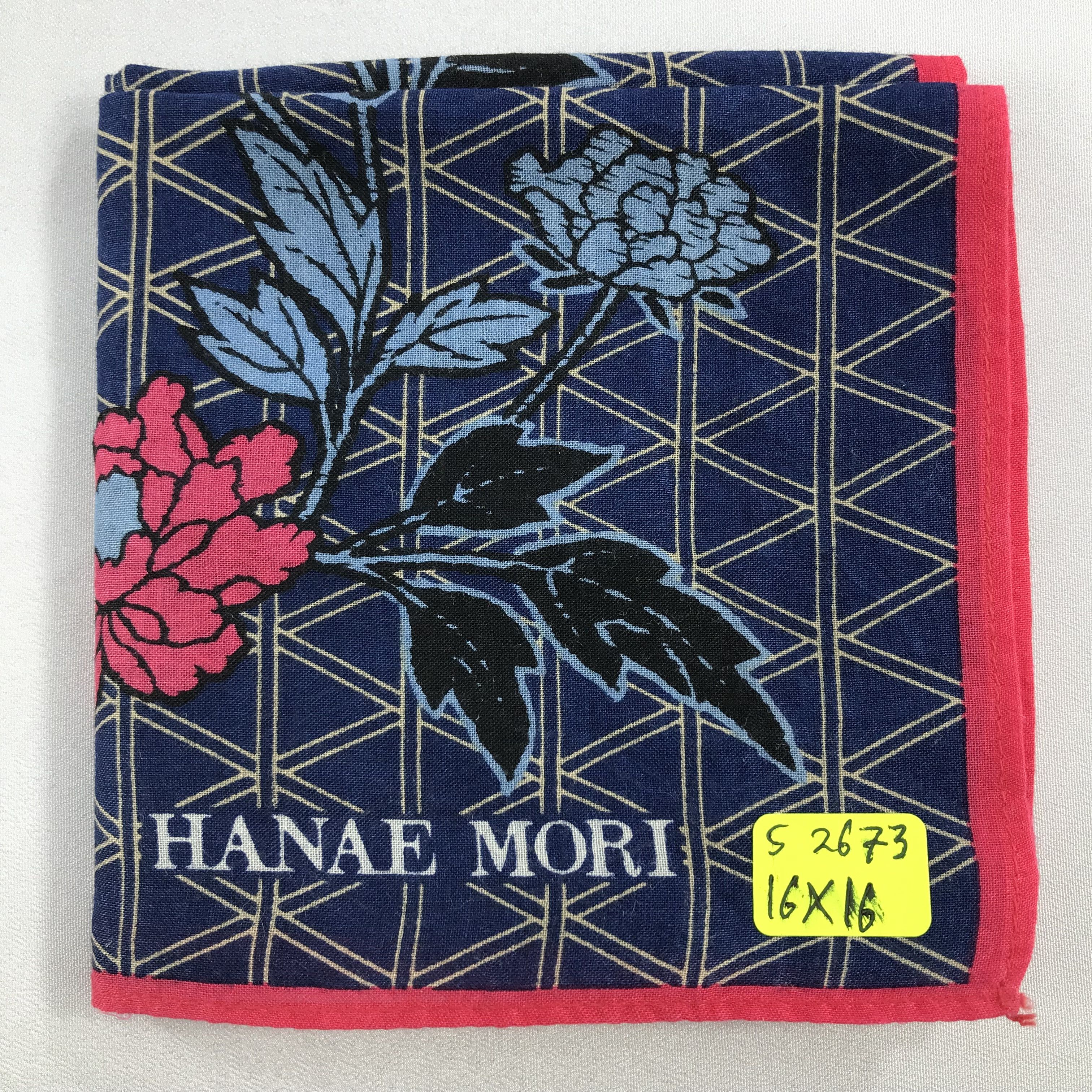 Hanae Mori × Vintage Hanae Mori Bandana / Handkerchief / Neckerchief - S2673 Size ONE SIZE - 5 Thumbnail