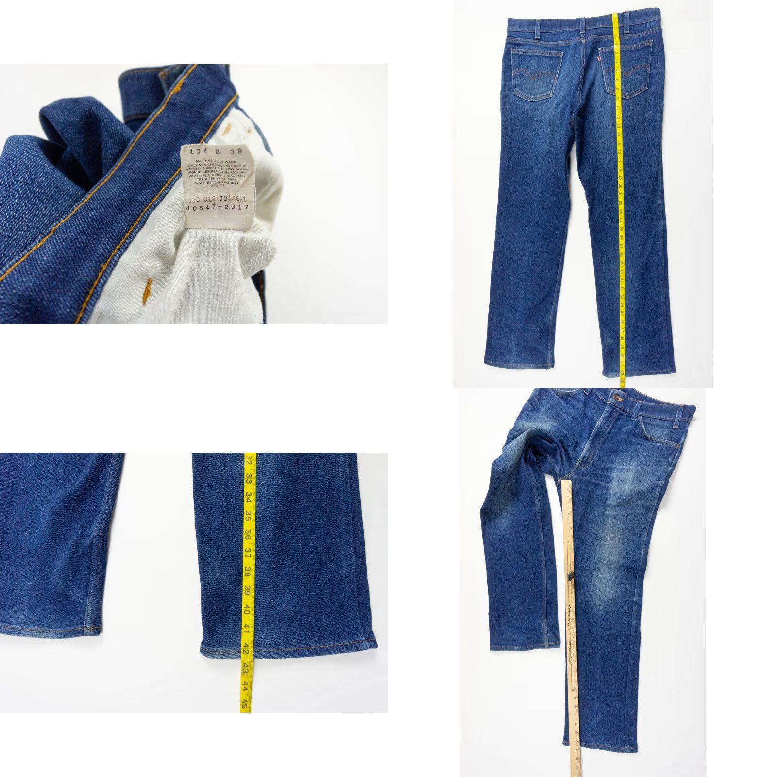 Levi's VINTAGE Levi's Jeans 90s Mens 36x31 Blue Denim Pants Tapered Action Fit Made in USA Size US 36 / EU 52 - 8 Thumbnail