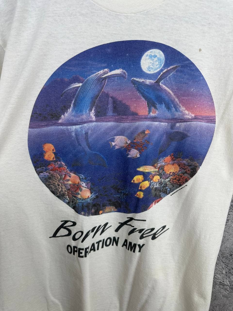 Vintage Born Free Operation Amy Meiklejohn Graphics Single Stitch Size US S / EU 44-46 / 1 - 7 Thumbnail
