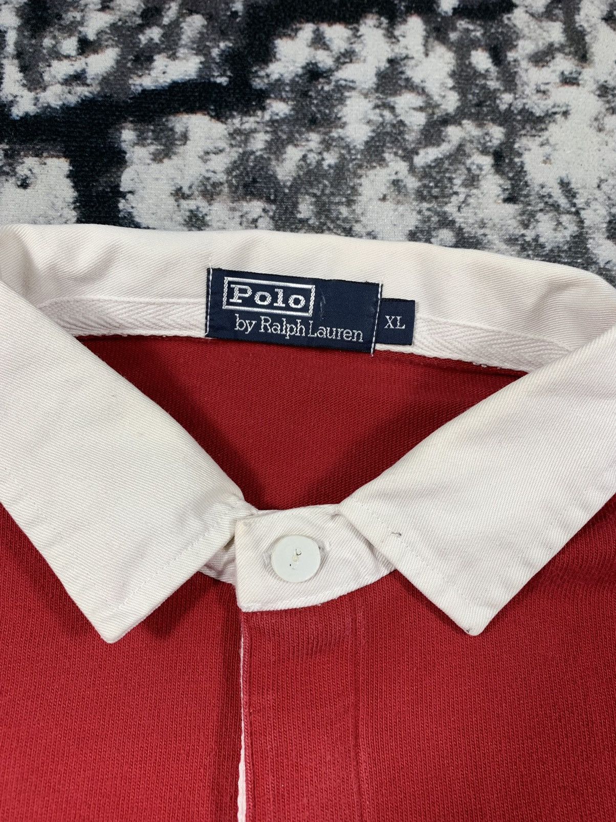 Polo Ralph Lauren × Vintage Vintage Ralph Lauren Polo Rugby Longsleeve Tshirt 90’s Pony Size US XXL / EU 58 / 5 - 7 Thumbnail
