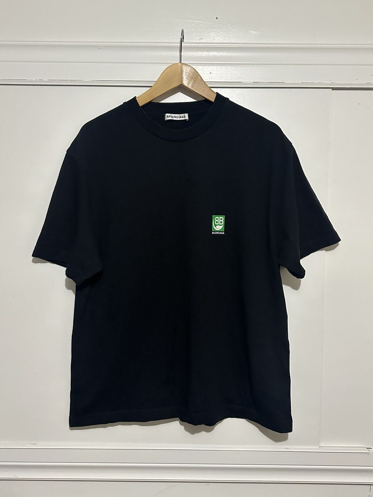 Balenciaga Balenciaga green logo t shirt Size US XL / EU 56 / 4 - 2 Thumbnail
