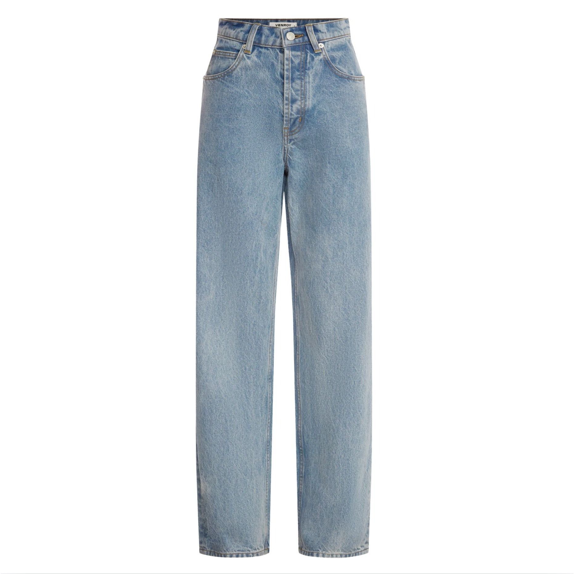 Venroy VENROY V Front Denim Light Blue Jean $180 NWT XS Size 27" / US 4 / IT 40 - 1 Thumbnail
