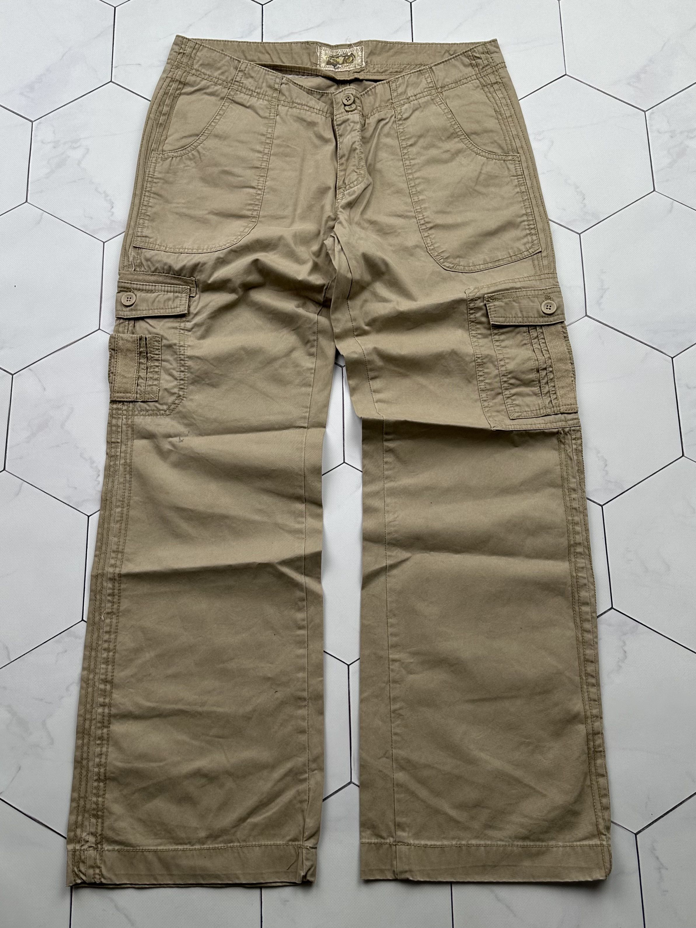 Japanese Brand Vintage Cargo Wide Pants (B523)E2 Size US 29 - 1 Thumbnail