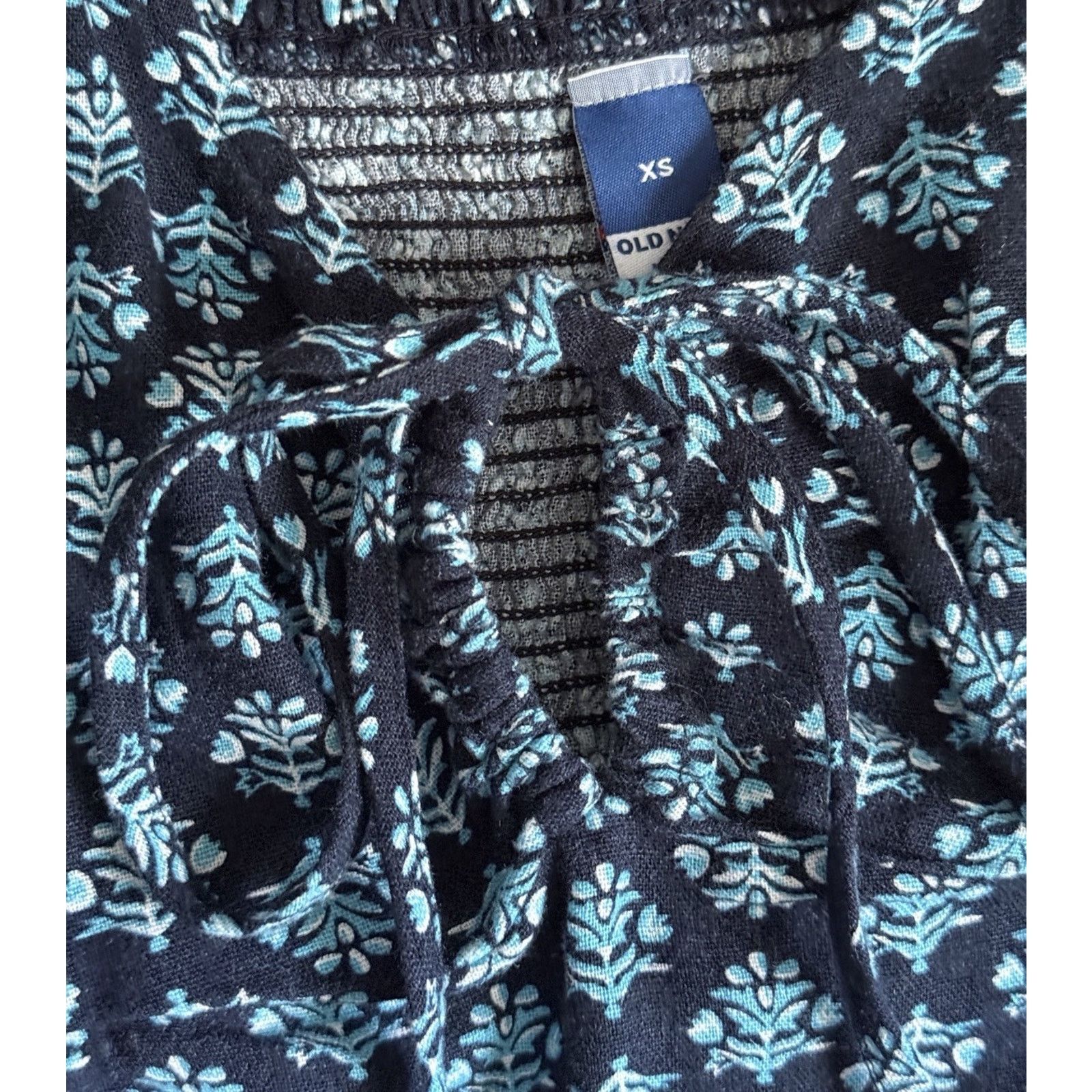 Old Navy Old Navy Block Print Convertible Mini Dress Blue Women's XS Size XS / US 0-2 / IT 36-38 - 4 Thumbnail