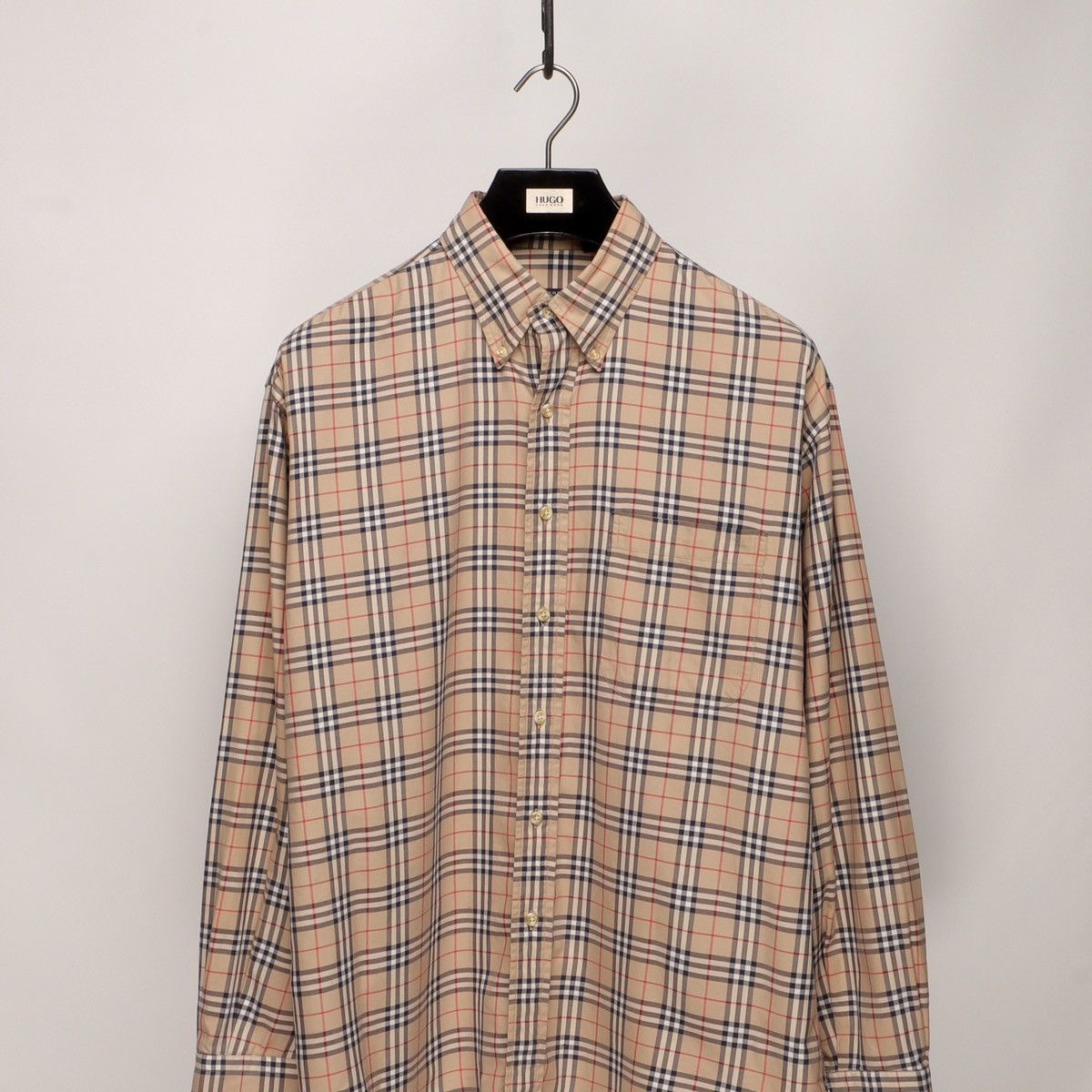 Burberry Vintage BURBERRY Nova Check Long Sleeve Shirt Made In USA Size US L / EU 52-54 / 3 - 2 Thumbnail