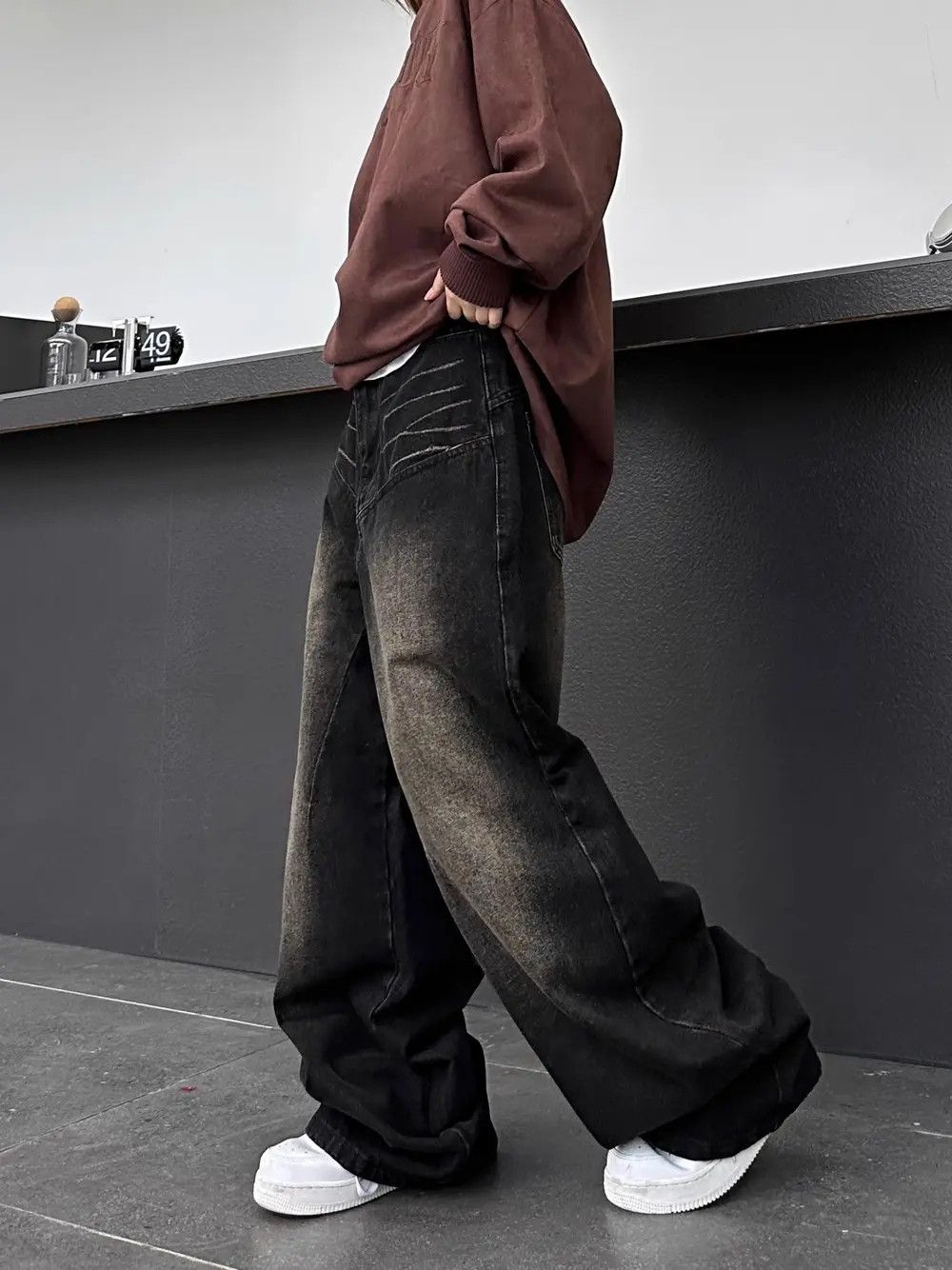 Japanese Brand × Jean × Streetwear Black Baggy Denim Jeans