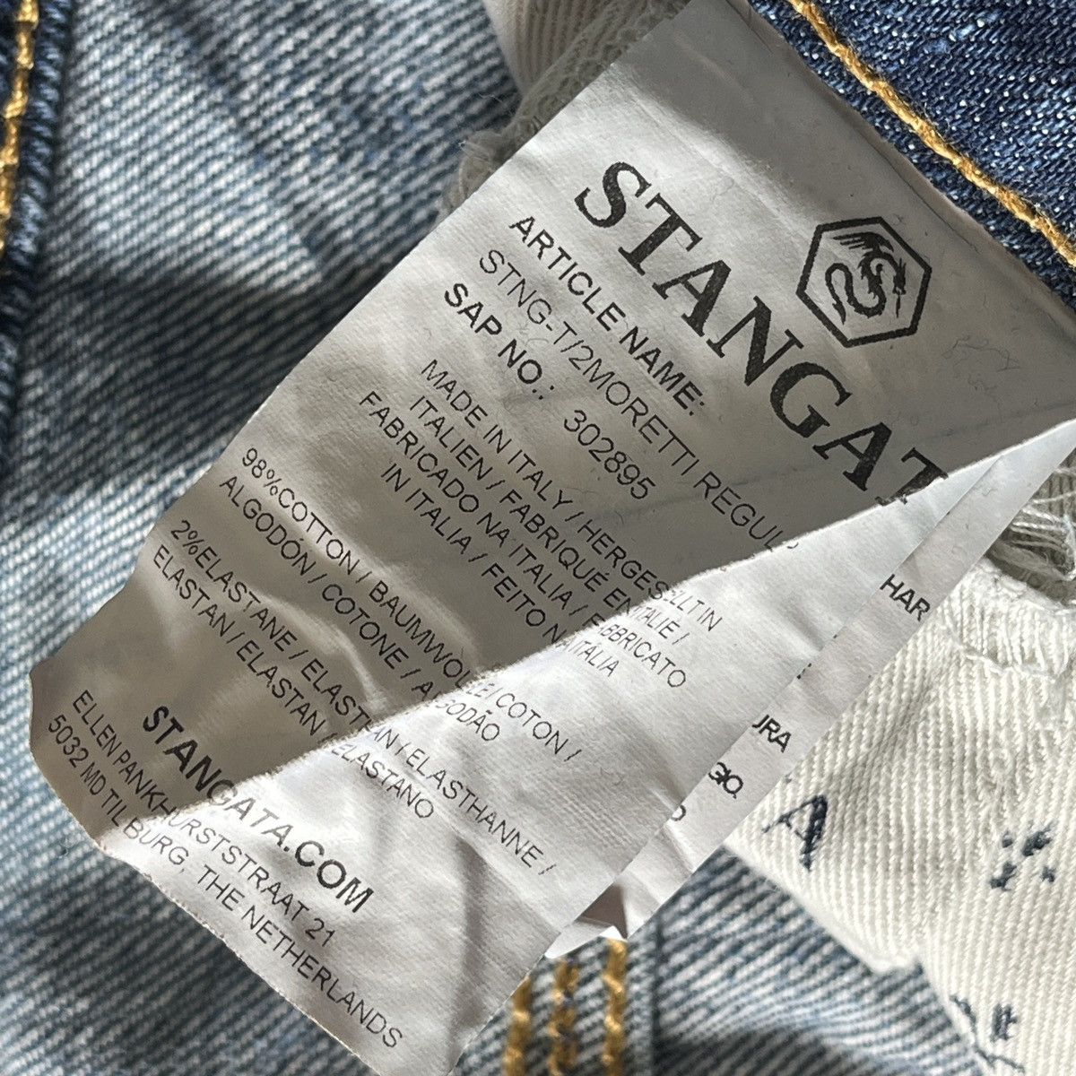 Vintage Vintage Stangata Italy Distressed Denim Size US 36 / EU 52 - 17 Thumbnail