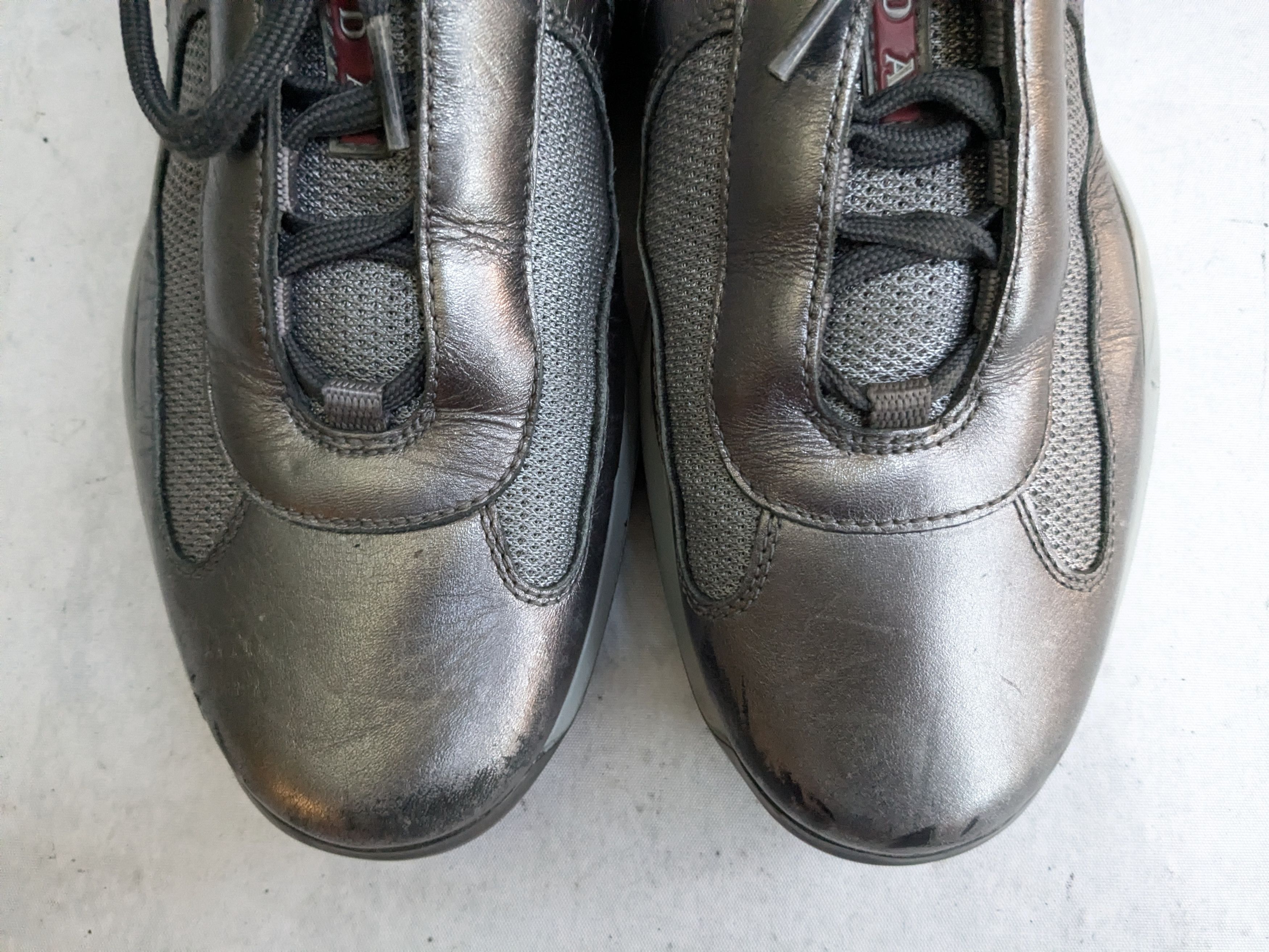 Prada Prada America's Cup Sneakers Silver 9 Low Tops Size US 9 / EU 42 - 5 Thumbnail