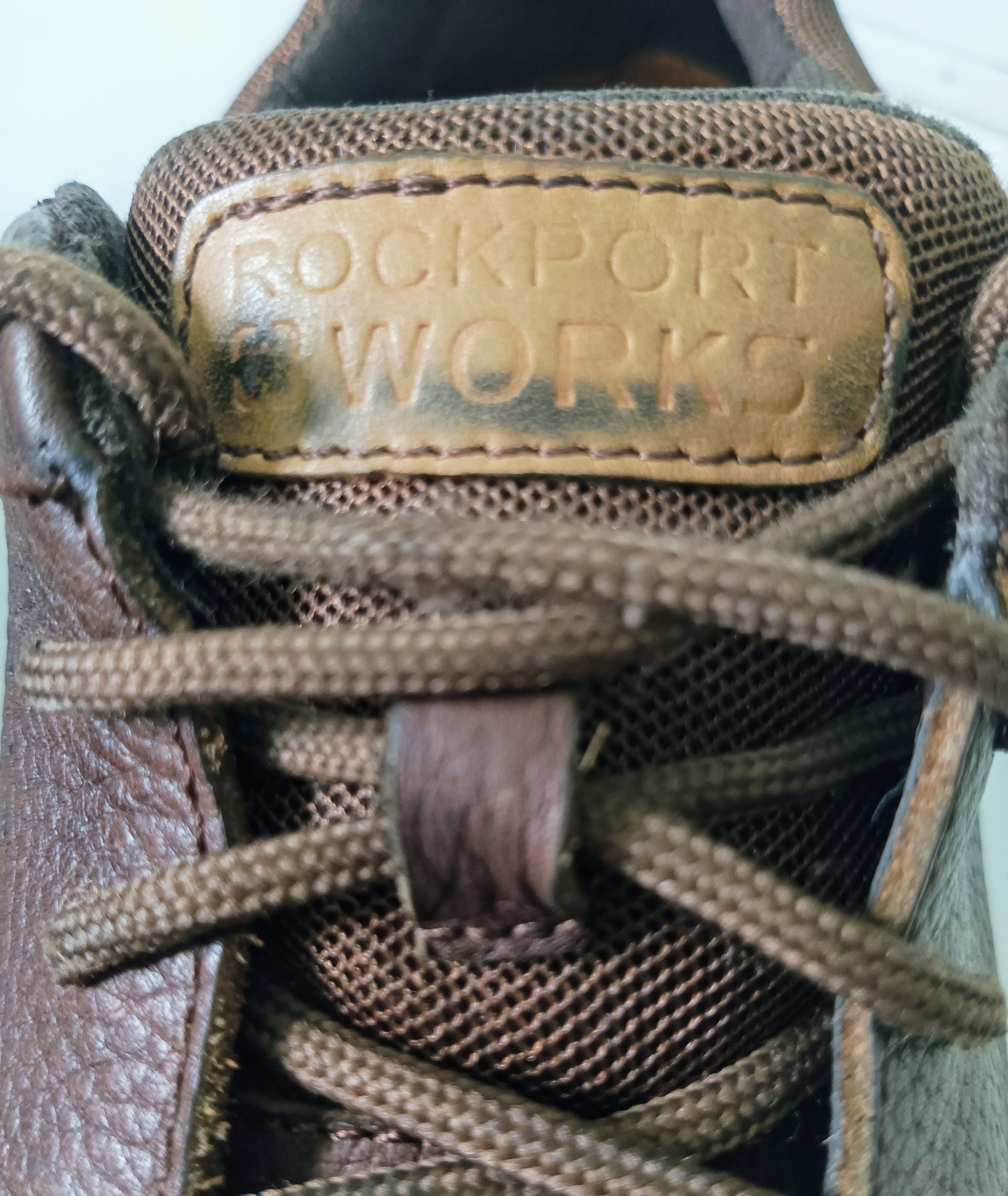 Leather × Rockport Rockport Works Men's Primetime Casuals Work Brown Steel Toe Size US 11 / EU 44 - 10 Thumbnail