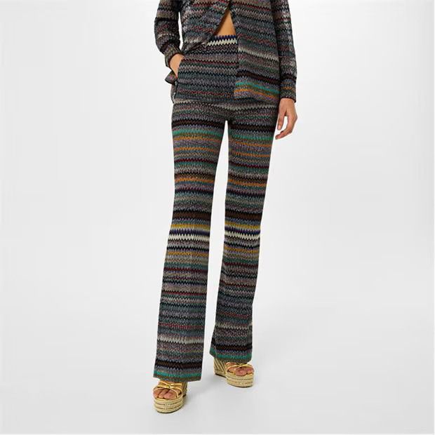 Missoni o1g2r1mq1124 Chevron Trouser in Dark Multicolor Size 28" / US 6 / IT 42 - 3 Thumbnail
