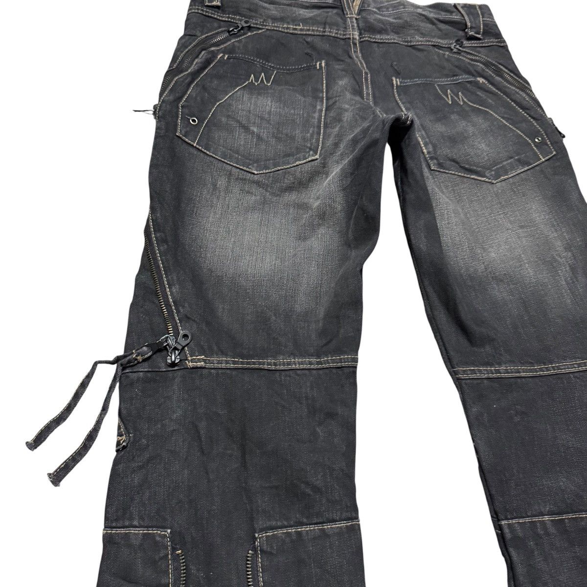 PPFM PPFM Bondage Black Denim Jeans Size US 32 / EU 48 - 18 Thumbnail