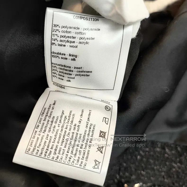 Chanel Chanel Snow series black and white-bordered tweed coat Size XS / US 0-2 / IT 36-38 - 7 Thumbnail