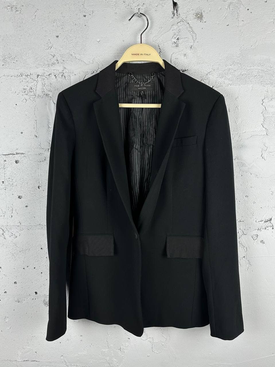 Rag & Bone Rag Bone New York Luxury Black Woman's Blazer Made In USA Size S / US 4 / IT 40 - 2 Thumbnail