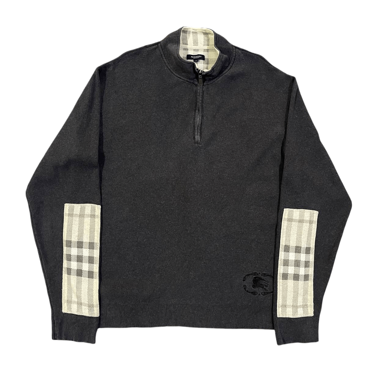 Burberry Vintage Burberry London Nova Check Sweatshirt Size US L / EU 52-54 / 3 - 1 Thumbnail
