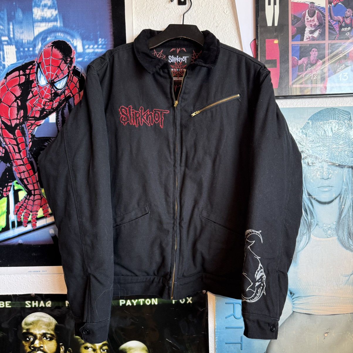 Limited edition VTG Slipknot Canvas work embroidery Jacket