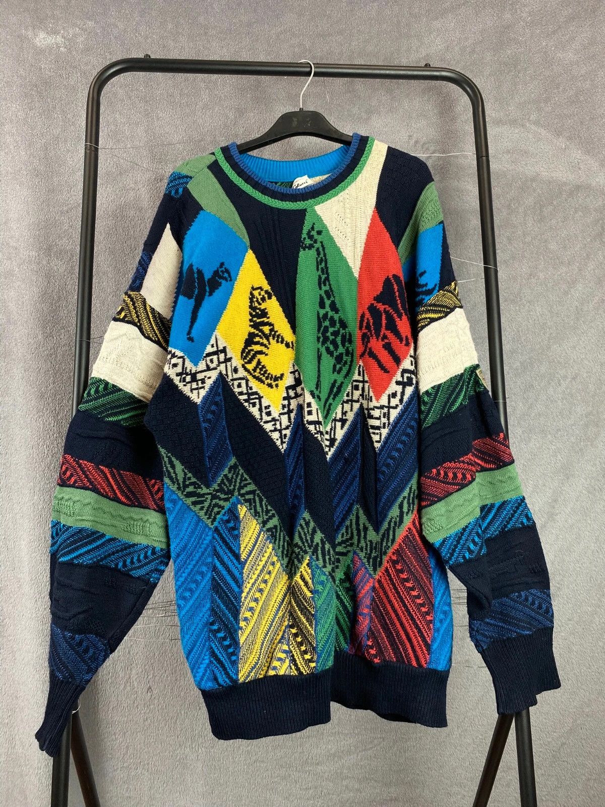 Carlo Colucci Carlo Colucci Animal Embroidered Vintage Sweater XLCoogi Size US XL / EU 56 / 4 - 1 Thumbnail