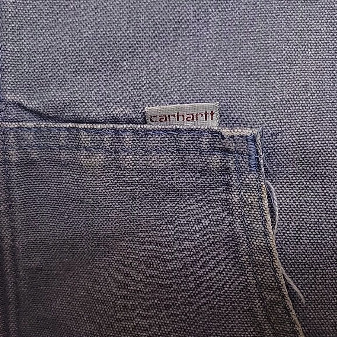 Carhartt VINTAGE Carhartt Jacket Mens XL Blue Canvas Hooded Thermal JR118 1989 100th Anniversary Workwear Casual, Outdoor, USA, American, Pockets Size US XL / EU 56 / 4 - 3 Thumbnail