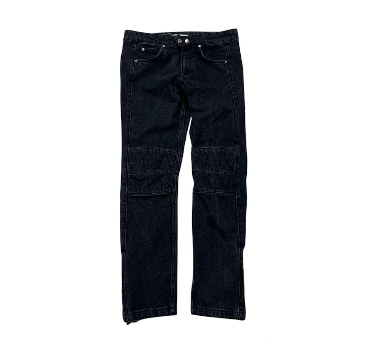 H&M × Isabel Marant × Isabel Marant Etoile Isabel Marant Pour H&M biker washed denim jeans zip pants Size US 28 / EU 44 - 1 Thumbnail