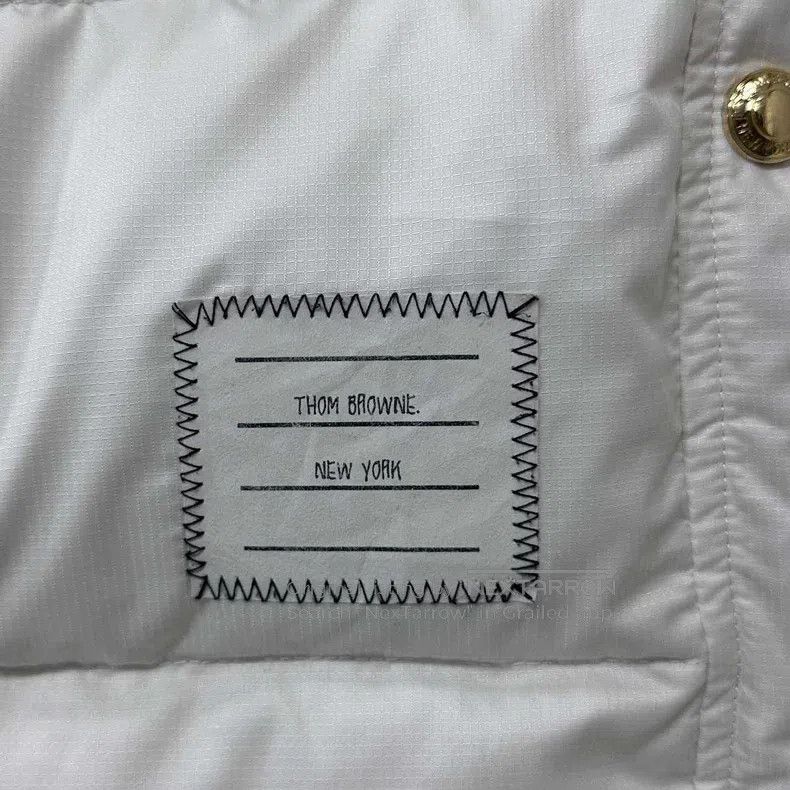 Thom Browne Thom Browne White Classic Four Stripe Long Down Coat Size XS / US 0-2 / IT 36-38 - 6 Thumbnail