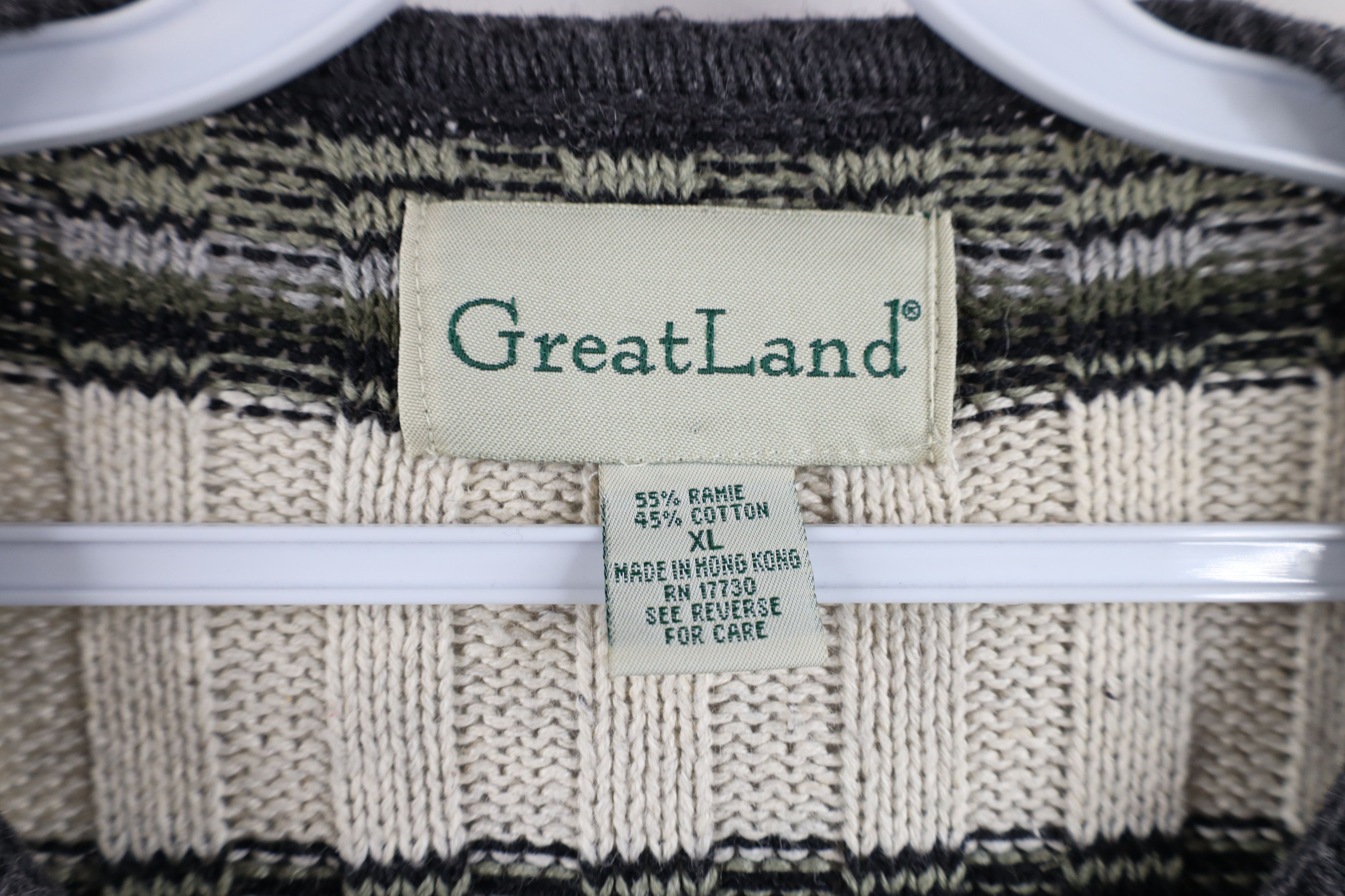 Vintage Vintage 90s Streetwear Chunky Ribbed Knit Henley Sweater Size US XL / EU 56 / 4 - 5 Thumbnail
