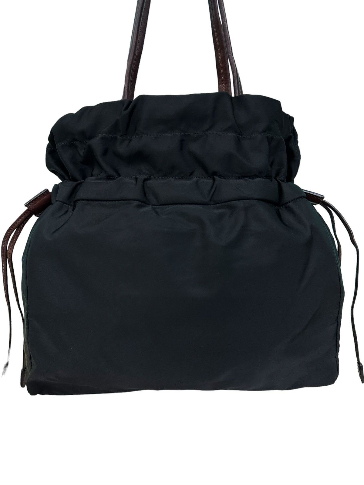 Prada AUTHENTIC PRADA TESSUTO DRAWSTRING TOTE BAG Size ONE SIZE - 4 Thumbnail