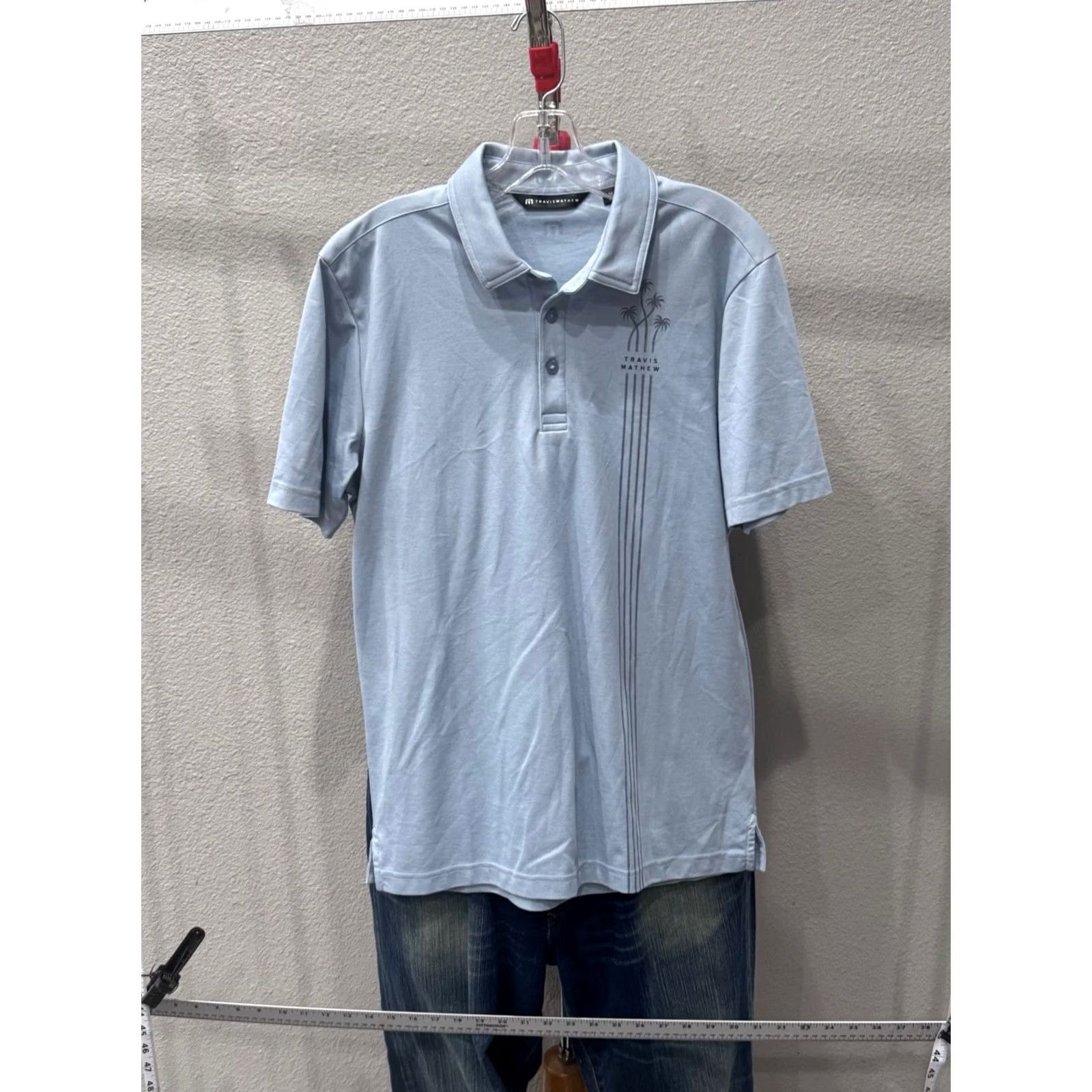 TravisMathew Travis Matthew Gray Palm Tree POLO SHIRT Medium M Mens Long Sleeve Multicolor Polo Shirt Size US M / EU 48-50 / 2 - 4 Thumbnail