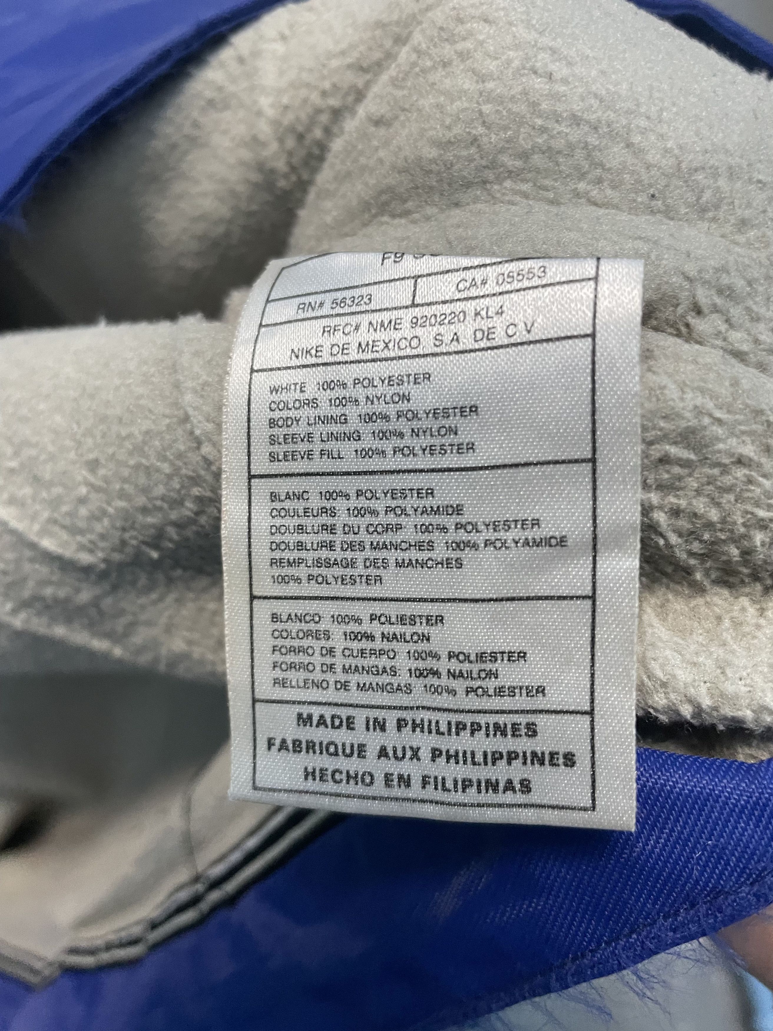 Nike Nike Blue Windbreaker Jacket Size US XL / EU 56 / 4 - 5 Thumbnail