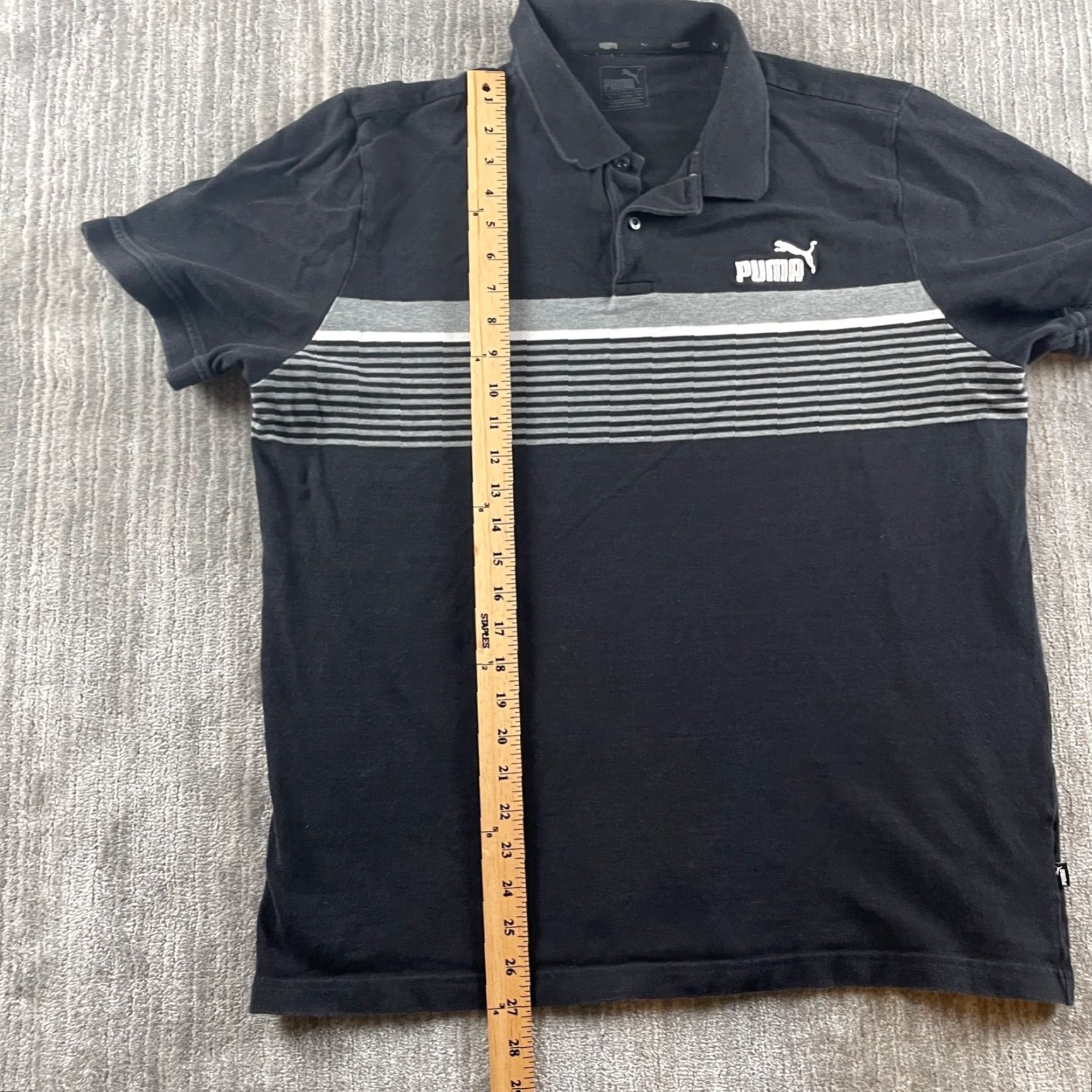 Puma Puma Polo Shirt Adult XL Black Polo Shirt Casual Rugby Mens Size US XL / EU 56 / 4 - 7 Thumbnail