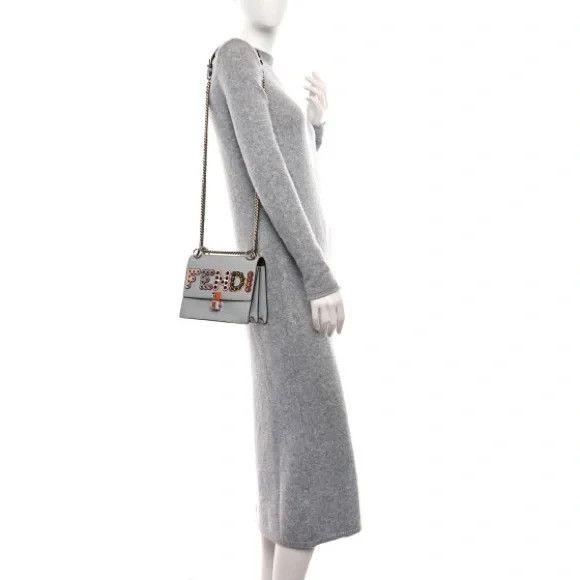 Fendi Fendi Liberty Fun Fair Kan Shoulder Bag in Grigio Perla Size ONE SIZE - 2 Thumbnail