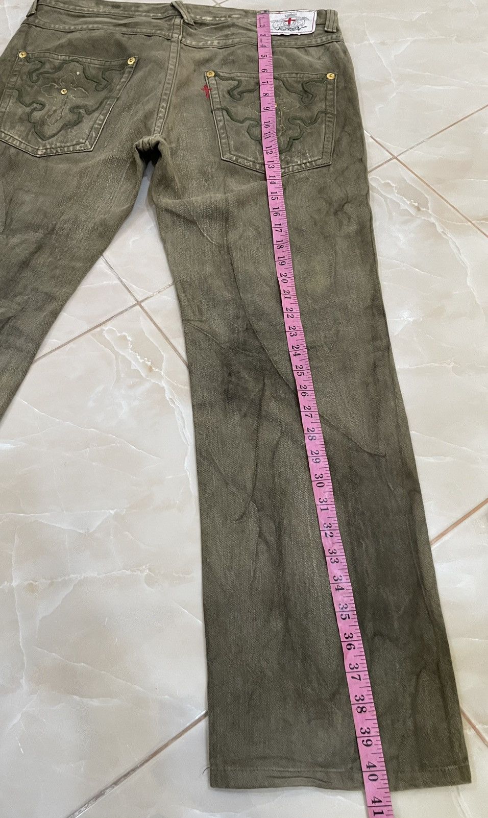 Japanese Brand RARE Genoese Tante Cose Boune A Tutti Faded Jeans Size US 34 / EU 50 - 15 Thumbnail