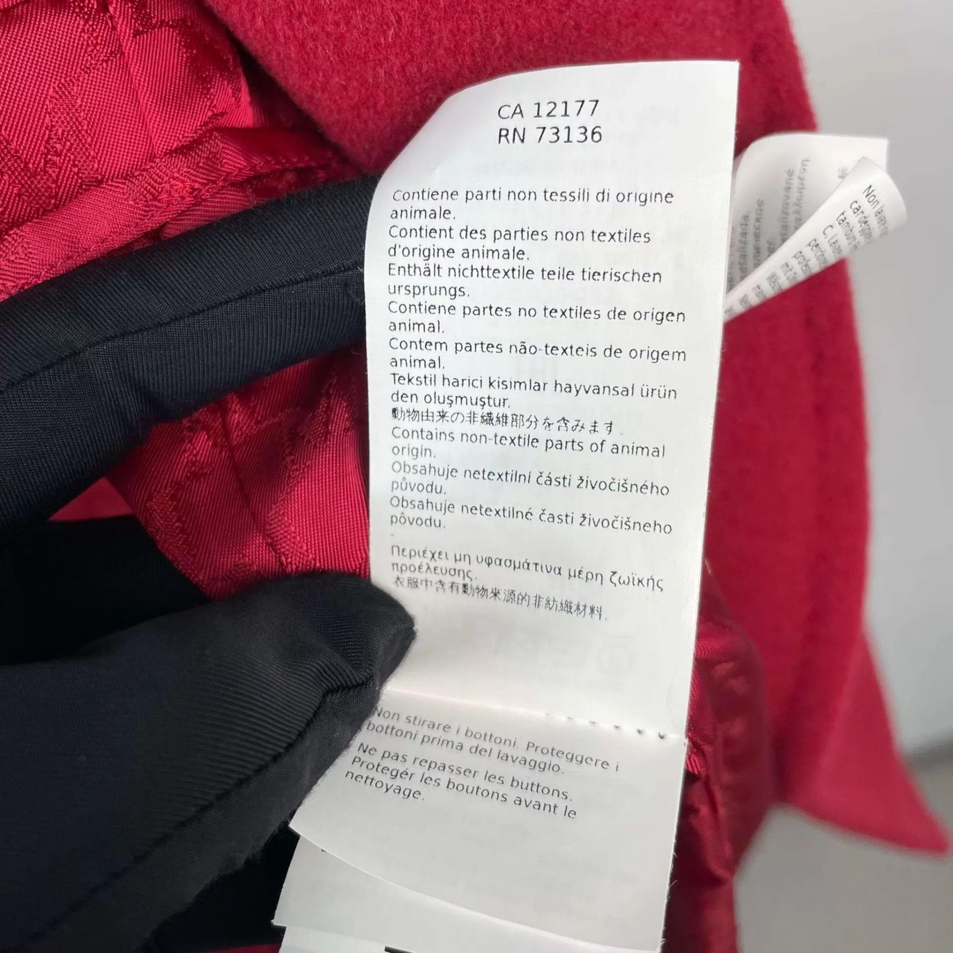 Max Mara 98 New MaxMara Red Double-Breasted Wool Coat Size XS / US 0-2 / IT 36-38 - 5 Thumbnail