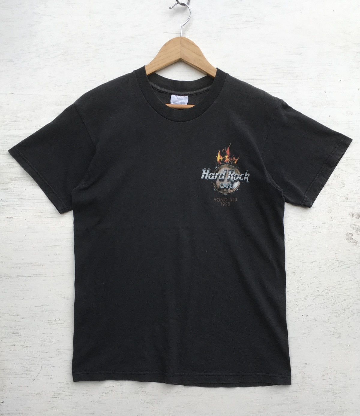 Hard Rock Cafe Rare Sun Faded Vintage 90s Hard Rock Cafe Honolulu Size US S / EU 44-46 / 1 - 2 Thumbnail