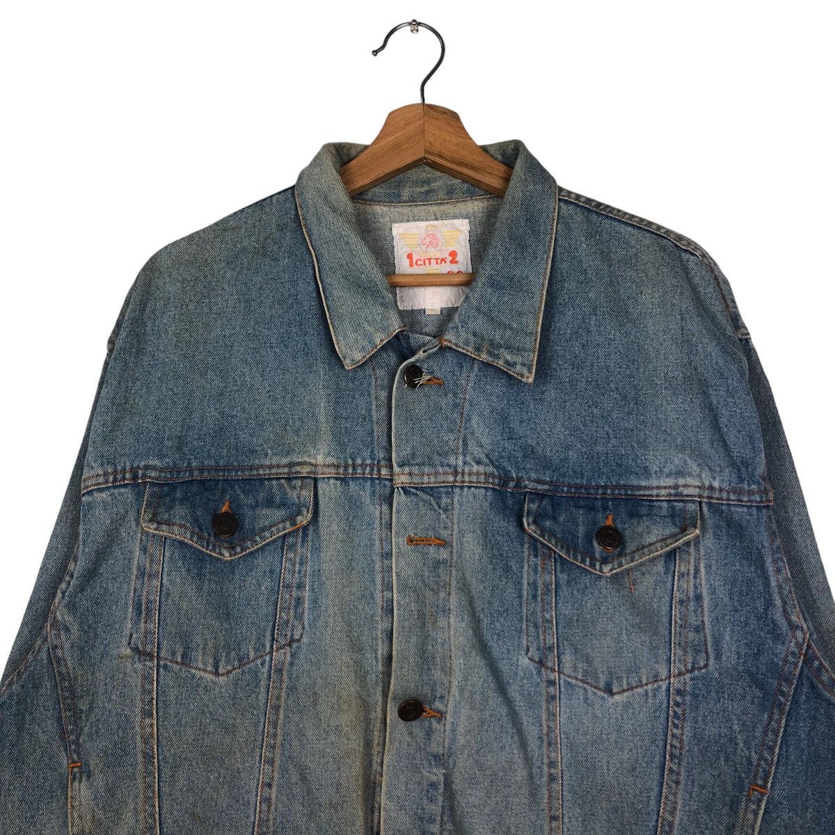 Hysteric Glamour 🔥Vintage Trucker Denim Jacket Radio FM Japan Biker Wear Size US M / EU 48-50 / 2 - 3 Thumbnail
