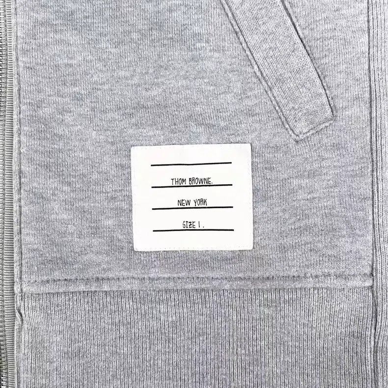 Thom Browne Thom Browne Light gray classic four-stripe zipper hooded s Size US S / EU 44-46 / 1 - 4 Thumbnail