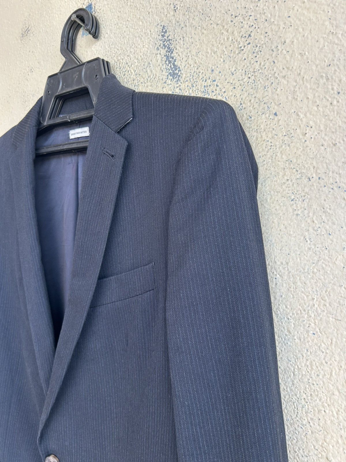 Dries Van Noten Dries Van Noten Dark Blue Stripes Blazer Size M / US 6-8 / IT 42-44 - 5 Thumbnail
