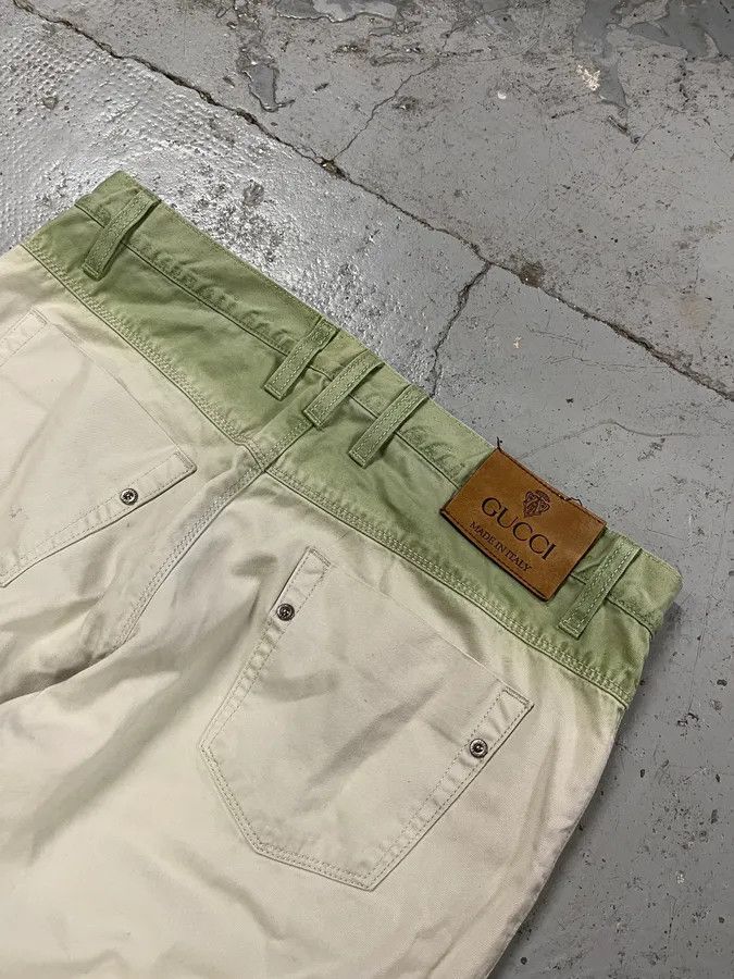 Gucci SS2009 Gucci Gradient White & Green Pants Size US 32 / EU 48 - 10 Thumbnail