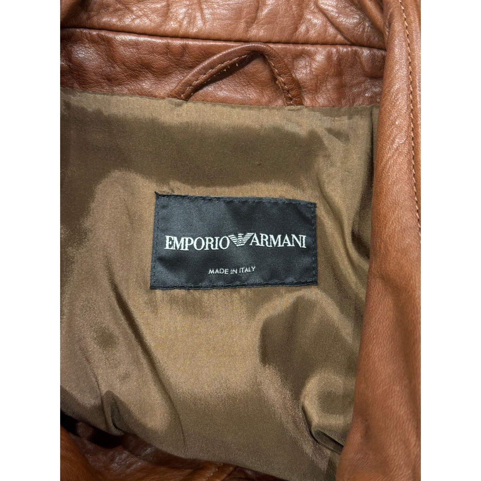 Giorgio Armani 2010s Armani paneled leather jacket Size US L / EU 52-54 / 3 - 6 Thumbnail