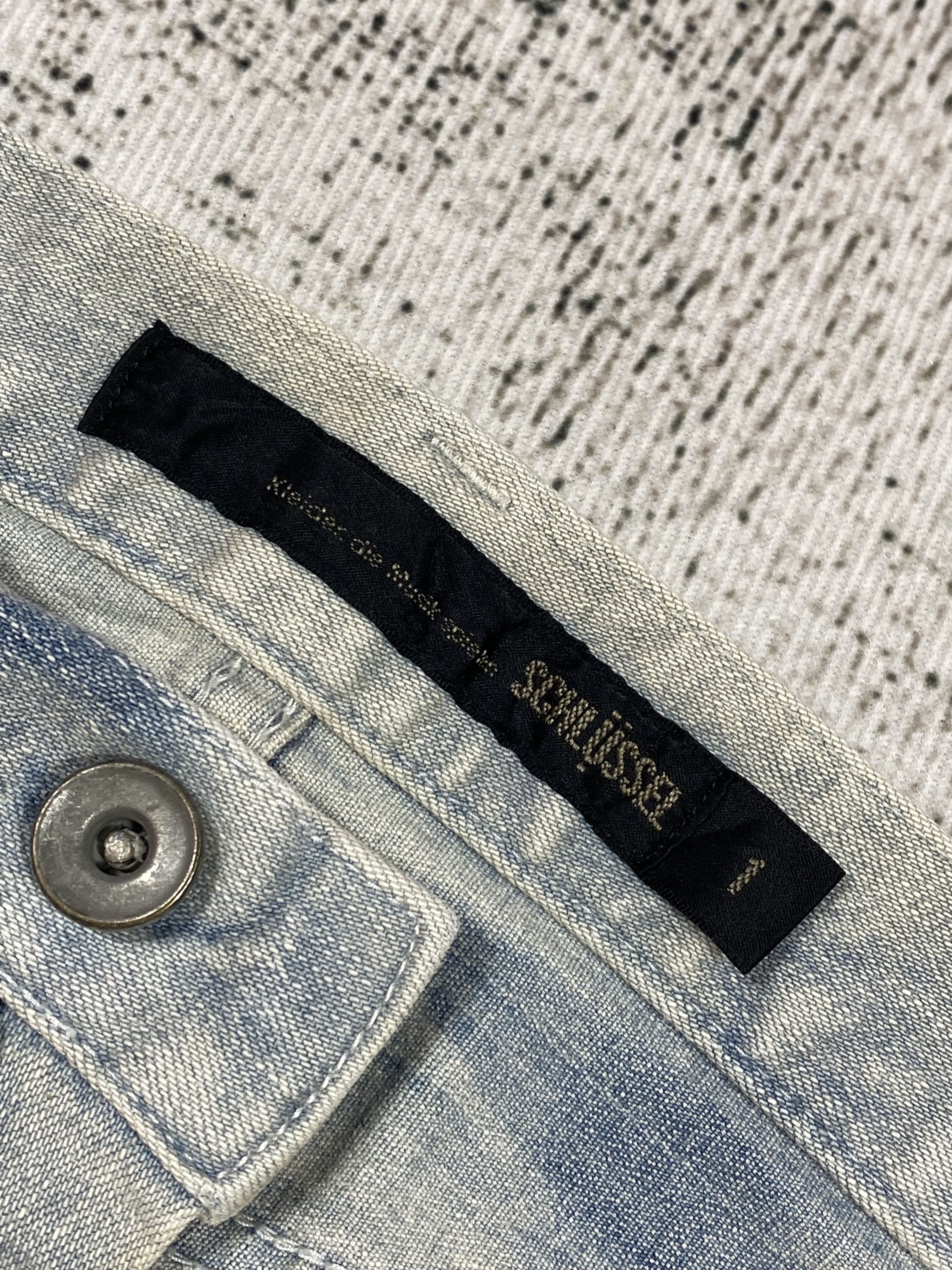 Schlussel SICKS💥Low rise Slim Flared Bootcut Lightning Distressed Size US 30 / EU 46 - 5 Thumbnail