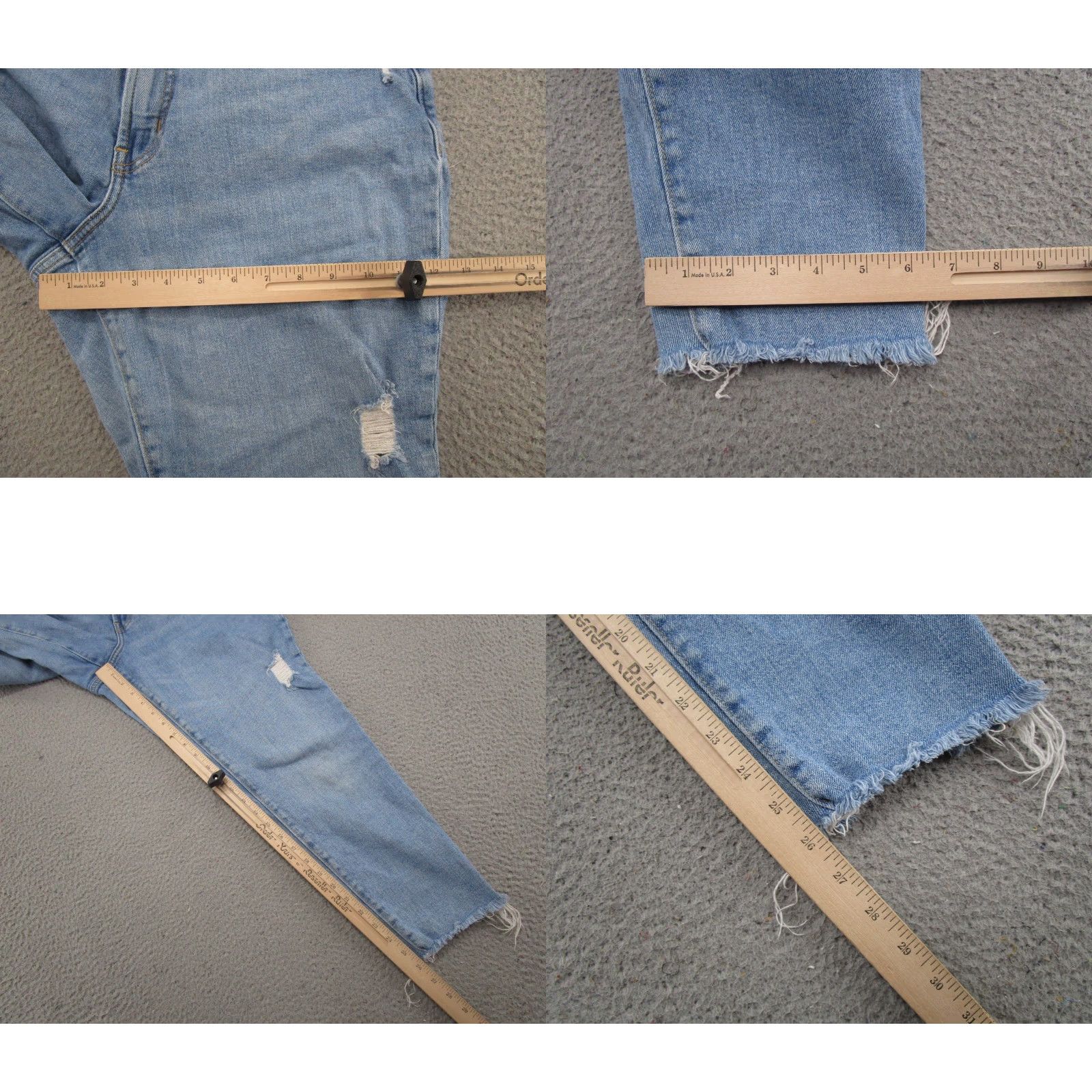 Old Navy Old Navy Jeans Womens Size 14 Straight 5-Pocket Denim Cotton Stretch High Rise Blue Jeans Size 36" / US 14 / IT 50 - 8 Thumbnail