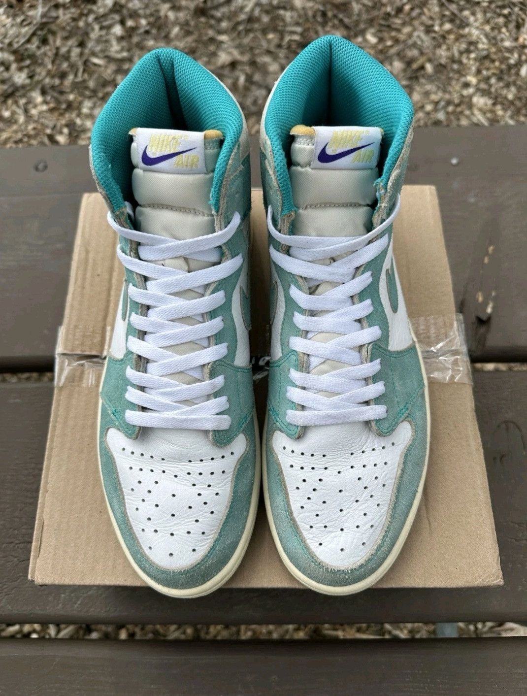 Jordan Brand Nike Air Jordan Retro 1 High OG Turbo Green Size 11.5 Men Size US 11.5 / EU 44-45 - 4 Thumbnail