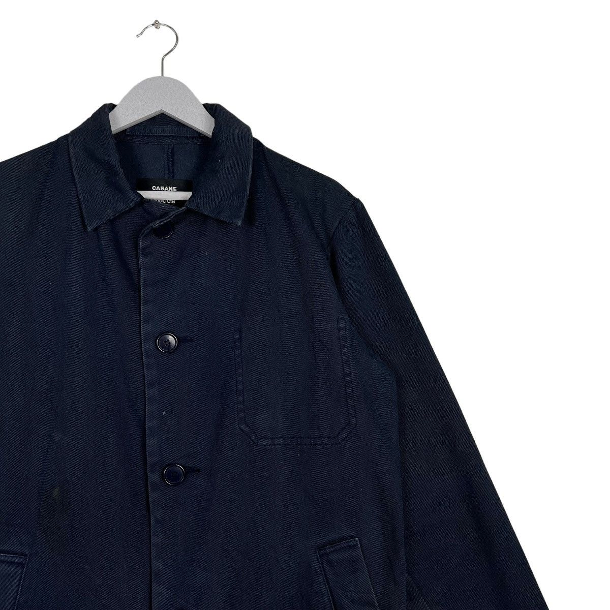 CABANE de ZUCCa 🔥 ZUCCA ISSEY MIYAKE INDIGO LONG JACKET Size US S / EU 44-46 / 1 - 6 Thumbnail