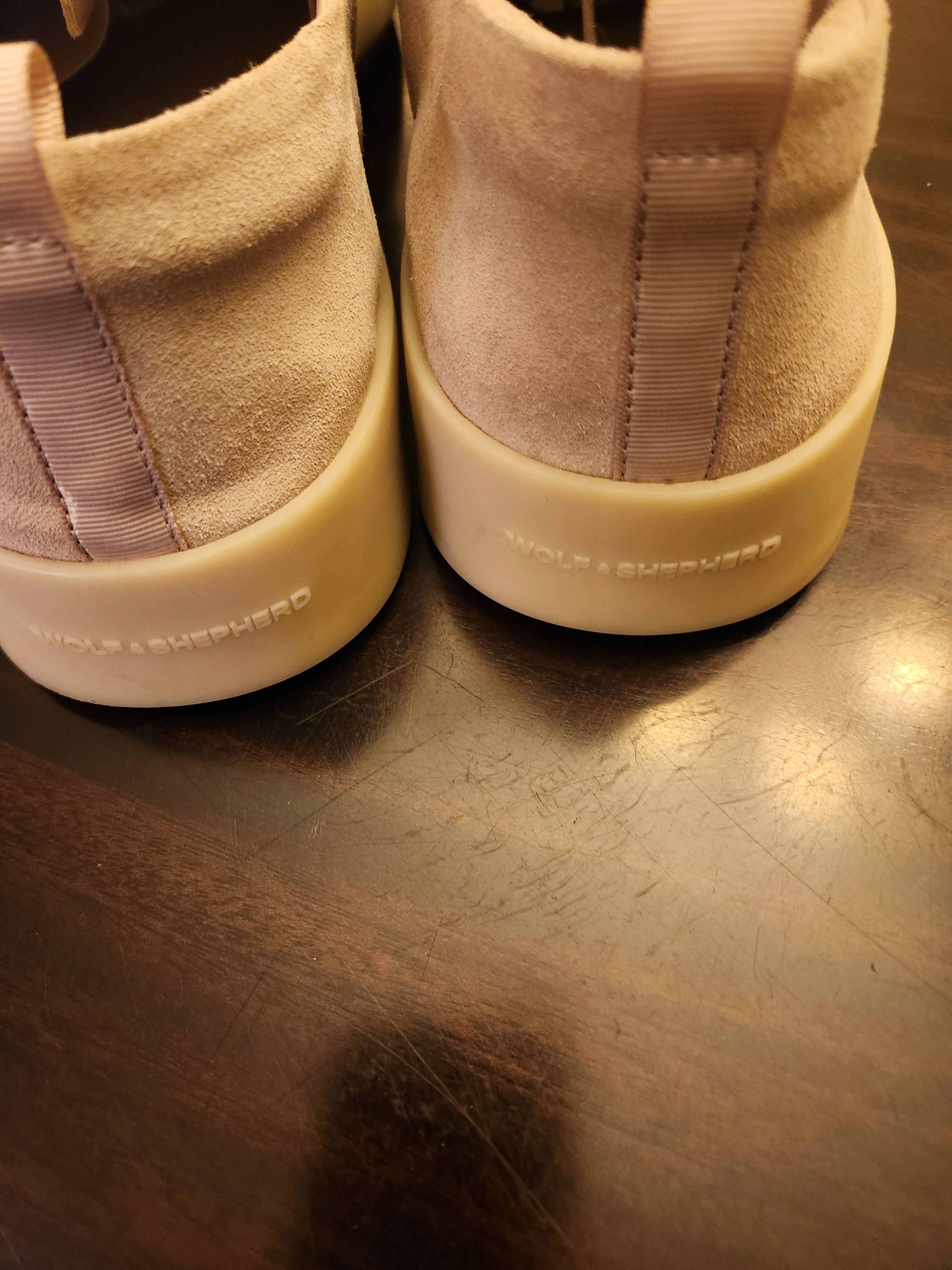 Wolf & Shepherd Men's Beige Lace-up Sneakers Size US 12 / EU 45 - 4 Thumbnail