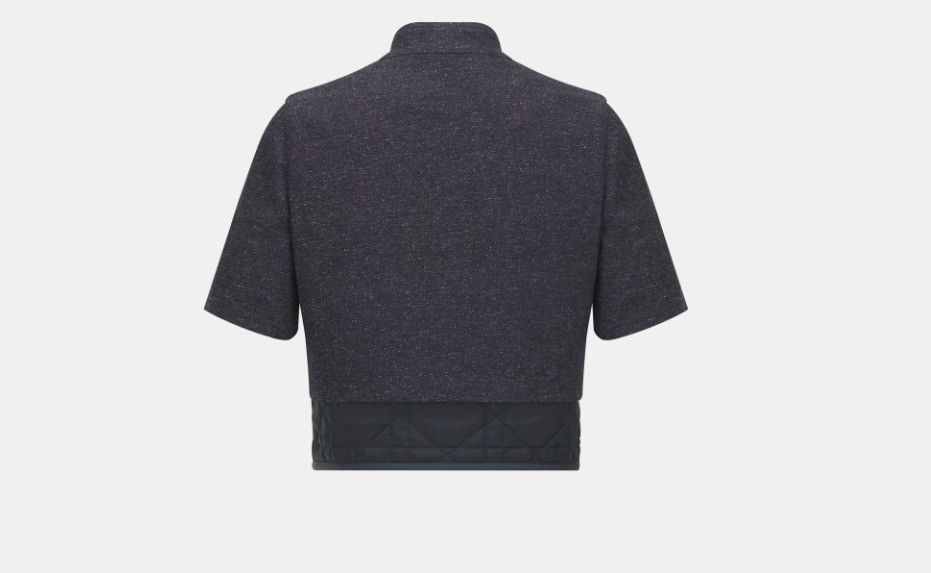 Dior o1w1db10824 2-in-1 Short-Sleeved Jacket in Navy Blue Size S / US 4 / IT 40 - 2 Thumbnail