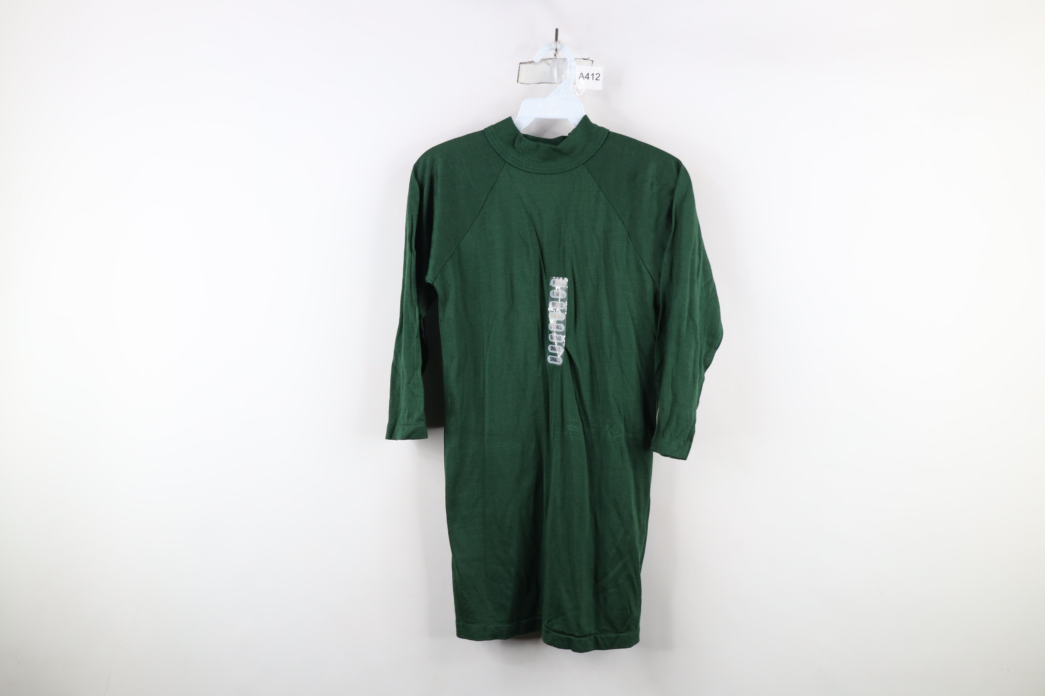 Vintage Deadstock Vintage 50s 60s Jersey T-Shirt Dark Green USA Size US S / EU 44-46 / 1 - 1 Thumbnail