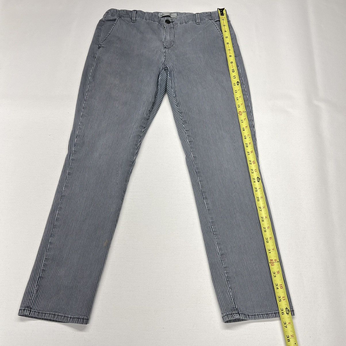 Vince Vince Pants Blue Striped Slim Casual Dress Made In USA Size 30" / US 8 / IT 44 - 18 Thumbnail