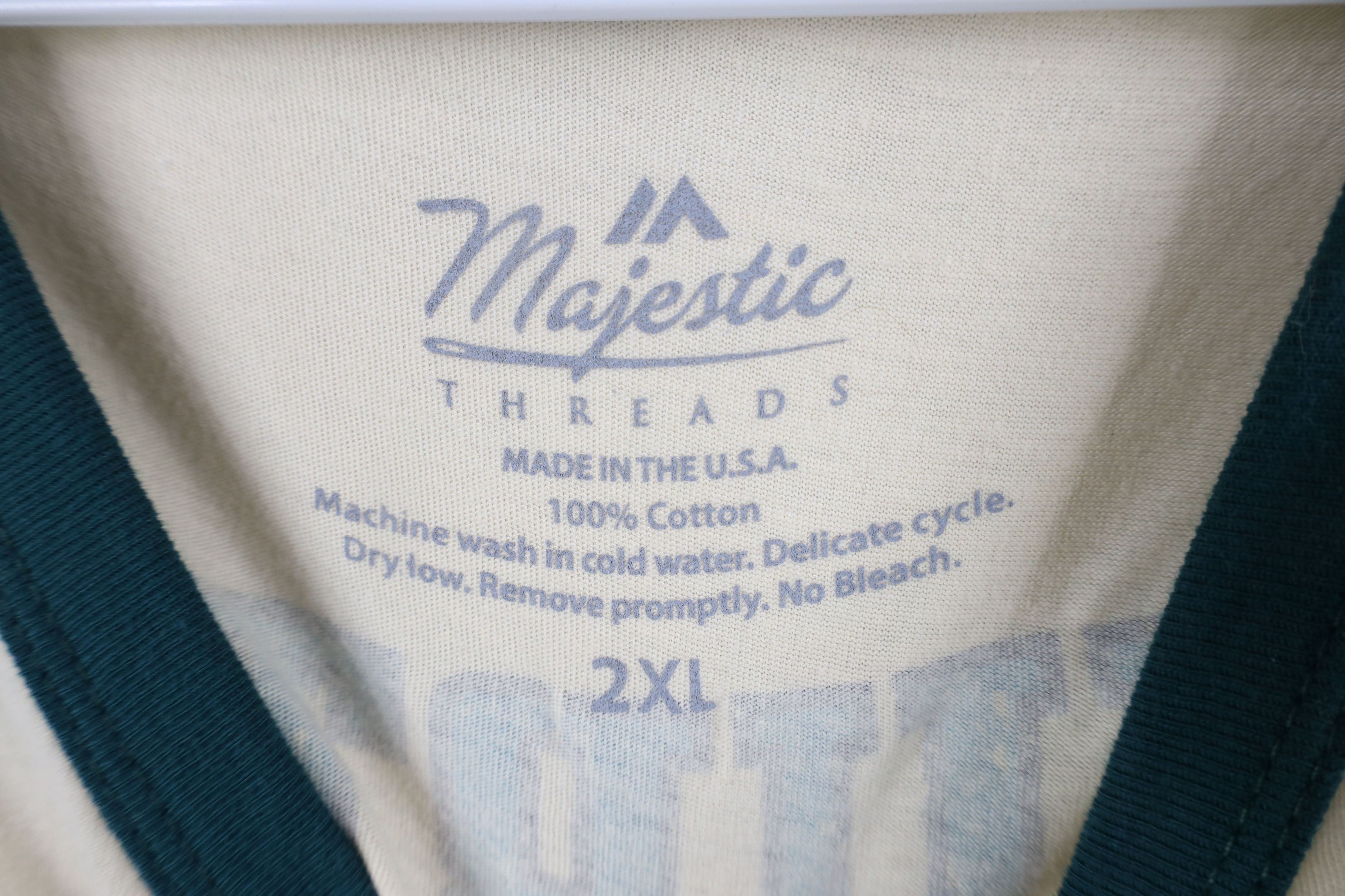 Majestic × Vintage Majestic Philadelphia Eagles Baseball Raglan T-Shirt Jersey Size US XXL / EU 58 / 5 - 6 Thumbnail