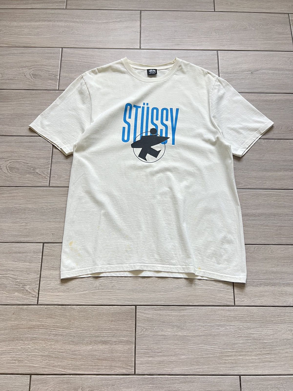 STUSSY VINTAGE BIG PRINT LOGO STREETWEAR TEE