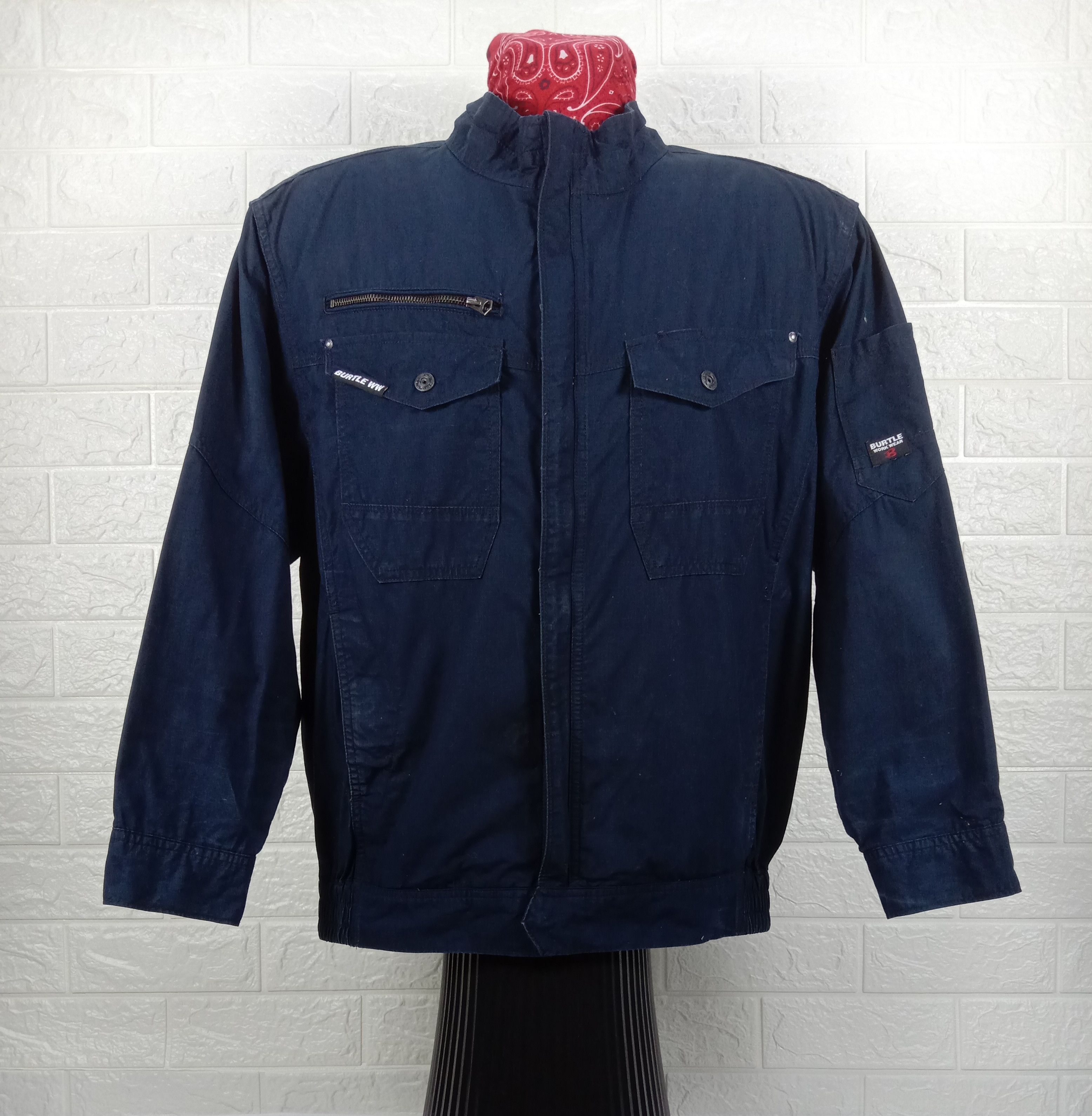 Japanese Brand Vintage Burtle Air Craft Workwear Jacket Size US L / EU 52-54 / 3 - 1 Thumbnail