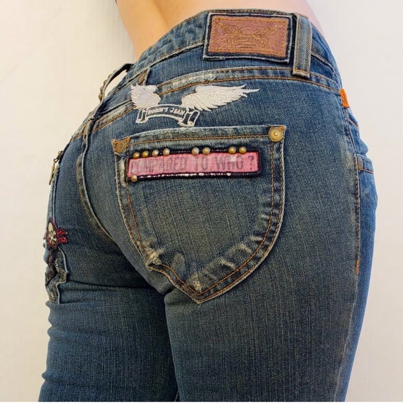 image of Robins Jeans Robin's Jean - Blue Straight Leg Jeans | Size 26, Women's