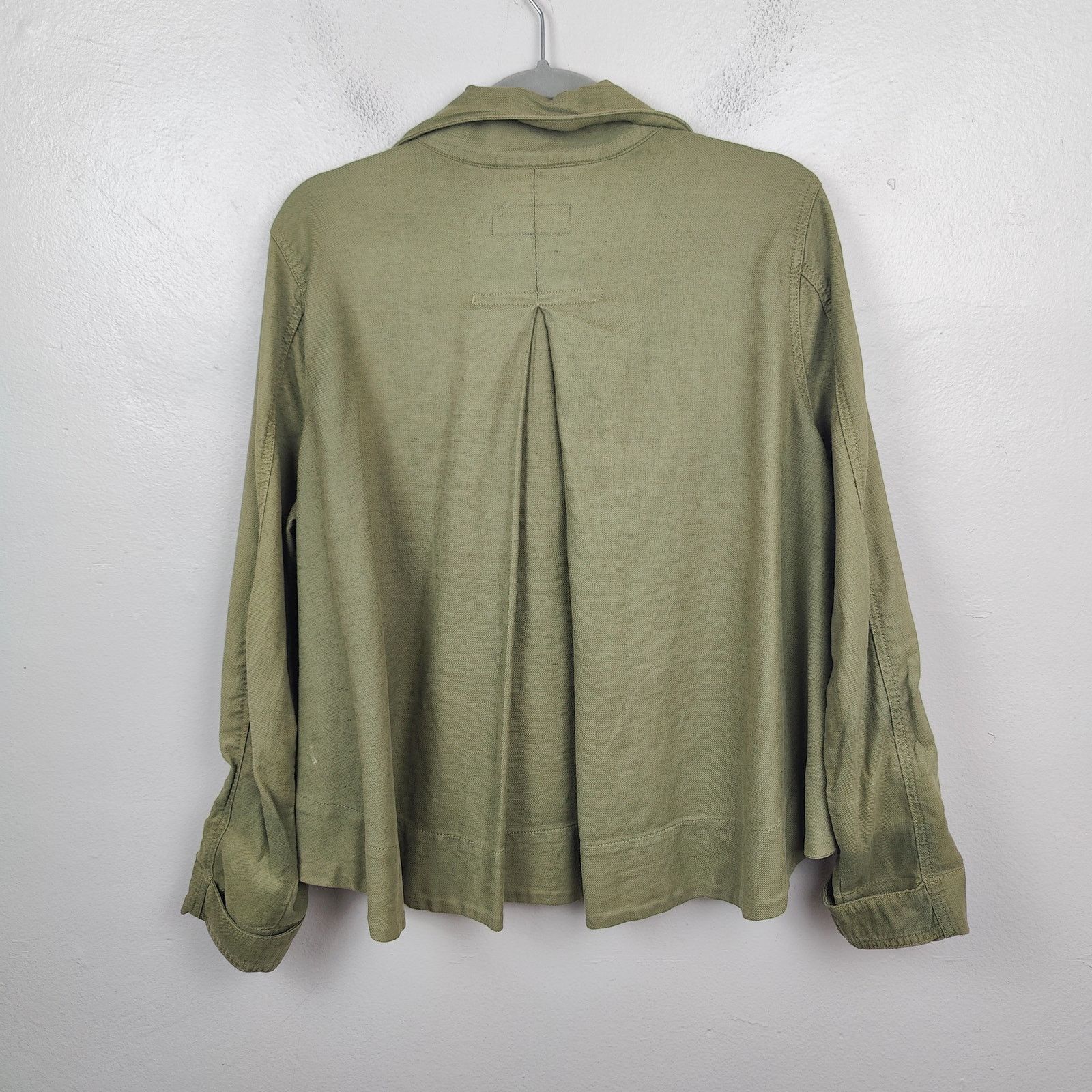 THE GREAT The Great The Swingy Army Jacket Womens Medium 2 Army Green Size M / US 6-8 / IT 42-44 - 6 Thumbnail